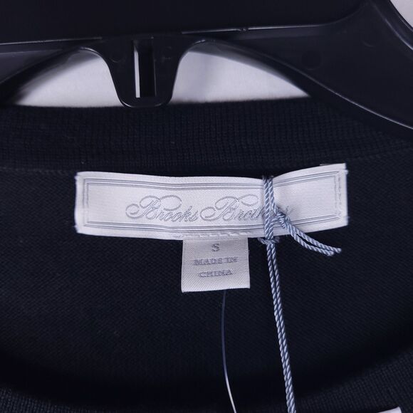 Brooks Brothers Cardigan Womens Small Blue Twinset Abstract Cotton Jersey NWT - Picture 9 of 12